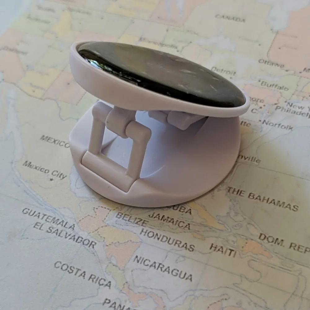 Black marble phone holder